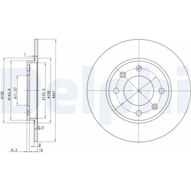 Bremsscheibe BG2800