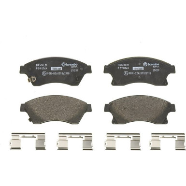 Brembo Bremsbelagsatz, Scheibenbremse XTRA LINE P 59 076X Brembo Bremsbelagsatz, Scheibenbremse XTRA LINE P 59 076X