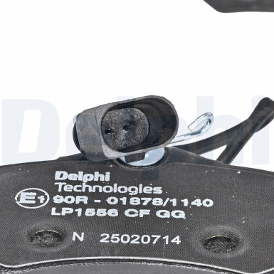 Delphi Bremsbelagsatz, Scheibenbremse LP1556 Delphi Bremsbelagsatz, Scheibenbremse LP1556