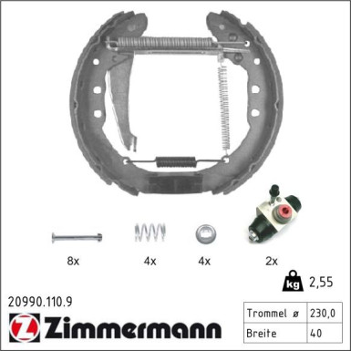 Bremsbackensatz 20990.110.9 Bremsbackensatz 20990.110.9