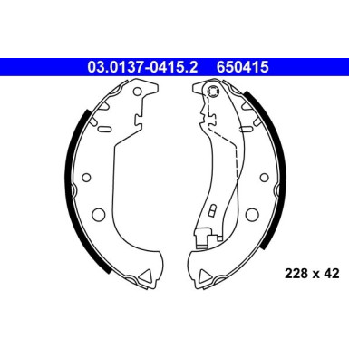 Bremsbackensatz 03.0137-0415.2 Bremsbackensatz 03.0137-0415.2