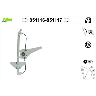 Valeo Fensterheber 851116