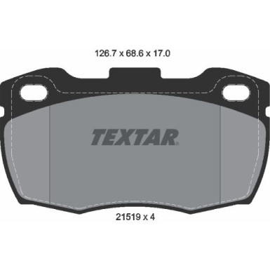 Textar Bremsbelagsatz, Scheibenbremse Q+ 2151902