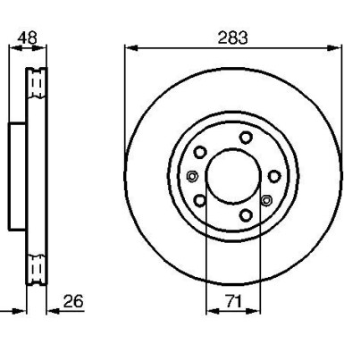 BOSCH Bremsscheibe 0 986 478 125 BOSCH Bremsscheibe 0 986 478 125