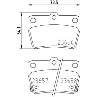 Hella Bremsbelagsatz, Scheibenbremse 8DB 355 010-521