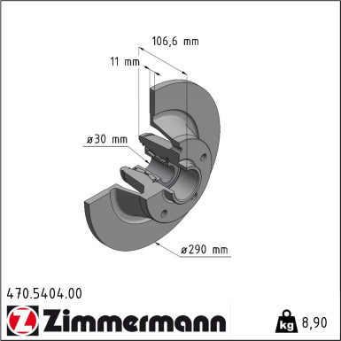 Bremsscheibe 470.5404.00 Bremsscheibe 470.5404.00