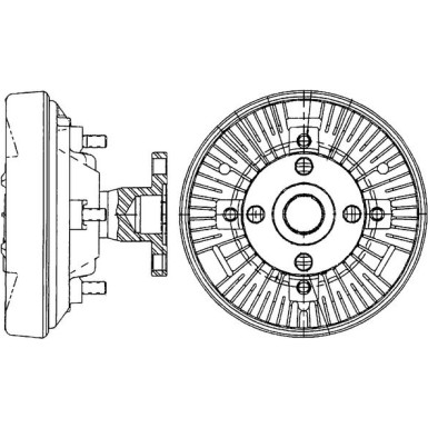 Mahle Kupplung, Kühlerlüfter BEHR Premium Line CFC 234 000P