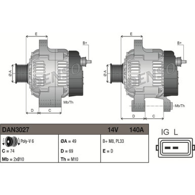 Generator DAN3027 Generator DAN3027