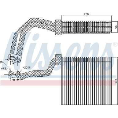 Verdampfer, Klimaanlage 92293 Verdampfer, Klimaanlage 92293