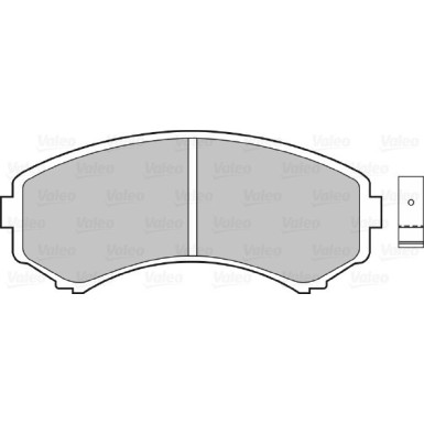 Valeo Bremsbelagsatz, Scheibenbremse 598515