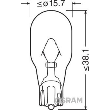 Osram Glühlampe, Blinkleuchte Original WY16W 12V Faltschachtel ORIGINAL 921NA