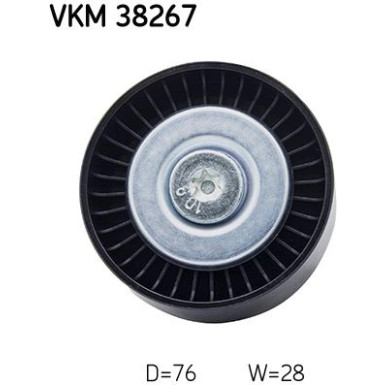 SKF Umlenk-/Führungsrolle, Keilrippenriemen VKM 38267
