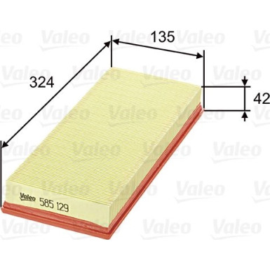 Valeo Luftfilter 585129