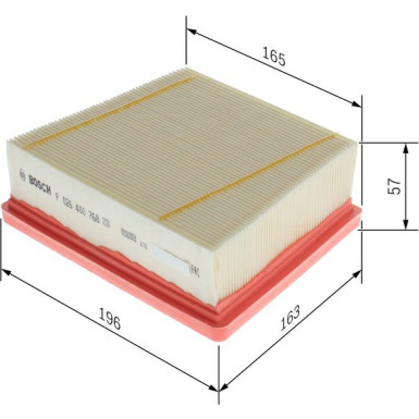 Luftfilter F 026 400 768 Luftfilter F 026 400 768