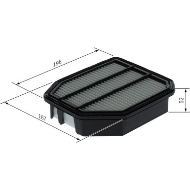 Luftfilter F 026 400 711 Luftfilter F 026 400 711