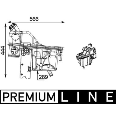 Mahle Ausgleichsbehälter, Kühlmittel BEHR Premium Line CRT 54 000P