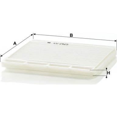 MANN-FILTER CU 2425 Innenraumfilter, Partikelfilter MANN-FILTER CU 2425 Innenraumfilter, Partikelfilter