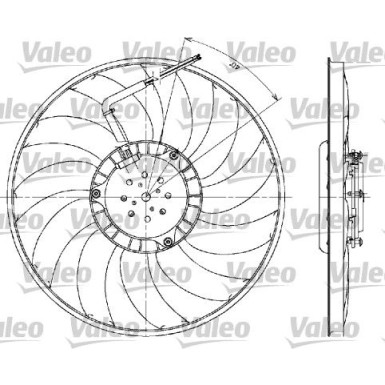 Valeo Lüfter, Motorkühlung 698610 Valeo Lüfter, Motorkühlung 698610