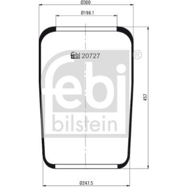 FEBI BILSTEIN 20727 Federbalg, Luftfederung