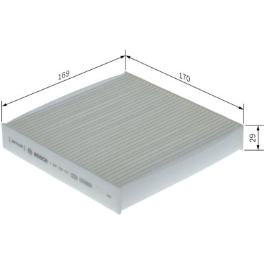Filter, Innenraumluft 1 987 435 161 Filter, Innenraumluft 1 987 435 161