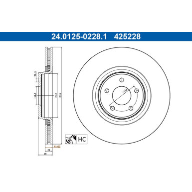 Bremsscheibe 24.0125-0228.1
