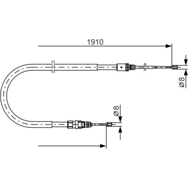 Seilzug, Feststellbremse 1 987 482 323 Seilzug, Feststellbremse 1 987 482 323