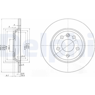 Bremsscheibe BG3518 Bremsscheibe BG3518