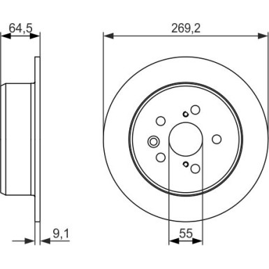 BOSCH Bremsscheibe 0 986 479 336 BOSCH Bremsscheibe 0 986 479 336