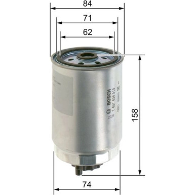 BOSCH Kraftstofffilter 1 457 434 510 BOSCH Kraftstofffilter 1 457 434 510