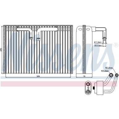 Verdampfer, Klimaanlage 92296