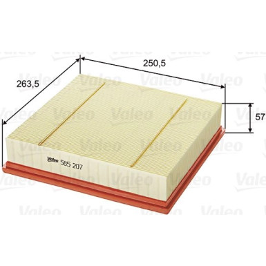 Valeo Luftfilter 585207