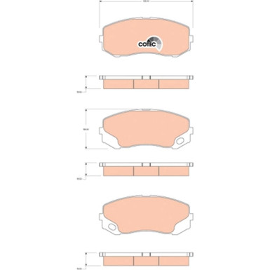 TRW Bremsbelagsatz, Scheibenbremse COTEC GDB3492