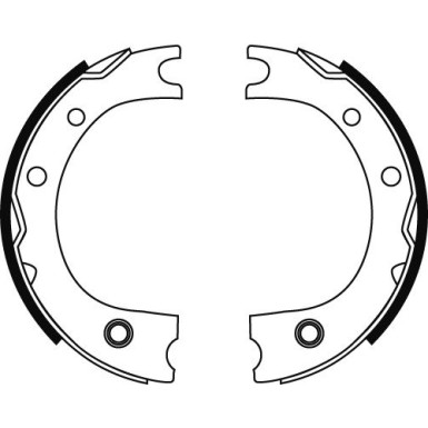 TRW Bremsbackensatz, Feststellbremse GS8716 TRW Bremsbackensatz, Feststellbremse GS8716