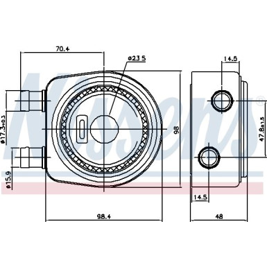 Nissens Ölkühler, Motoröl FIRST FIT 90697