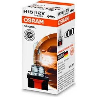 Osram Glühlampe, Fernscheinwerfer Original H15 12V Faltschachtel ORIGINAL 64176