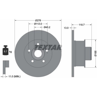Bremsscheibe 92022000 Bremsscheibe 92022000