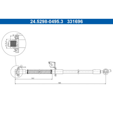 Bremsschlauch 24.5298-0495.3