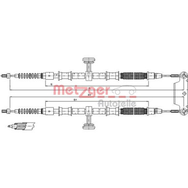 Metzger Seilzug, Feststellbremse 11.5944