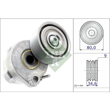 INA Spannrolle, Keilrippenriemen 531 0605 30