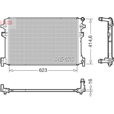 Kühler, Motorkühlung DRM02048 Kühler, Motorkühlung DRM02048