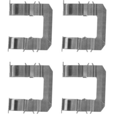 Hella Zubehörsatz, Scheibenbremsbelag 8DZ 355 203-991 Hella Zubehörsatz, Scheibenbremsbelag 8DZ 355 203-991