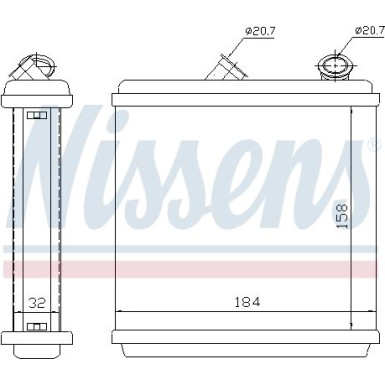 Nissens Wärmetauscher, Innenraumheizung 72635 Nissens Wärmetauscher, Innenraumheizung 72635