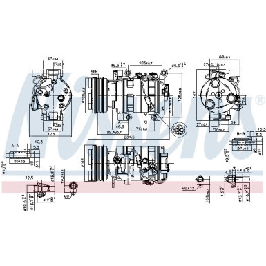 Kompressor, Klimaanlage 89550 Kompressor, Klimaanlage 89550