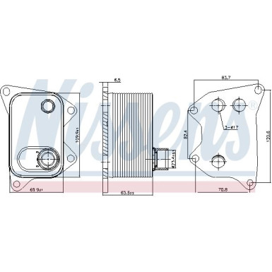 Nissens Ölkühler, Motoröl 90994