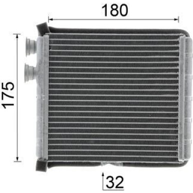 Mahle Wärmetauscher, Innenraumheizung BEHR Premium Line AH 298 000P