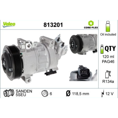 Kompressor, Klimaanlage 813201 Kompressor, Klimaanlage 813201
