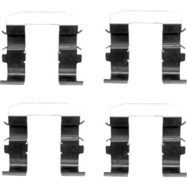 Hella Zubehörsatz, Scheibenbremsbelag 8DZ 355 204-501 Hella Zubehörsatz, Scheibenbremsbelag 8DZ 355 204-501