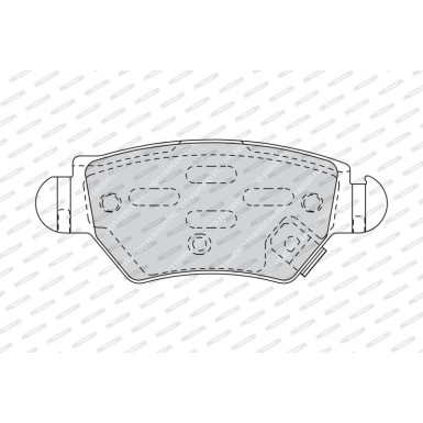 Ferodo Bremsbelagsatz, Scheibenbremse PREMIER ECO FRICTION FDB1294