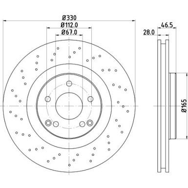 Bremsscheibe 8DD 355 109-411 Bremsscheibe 8DD 355 109-411
