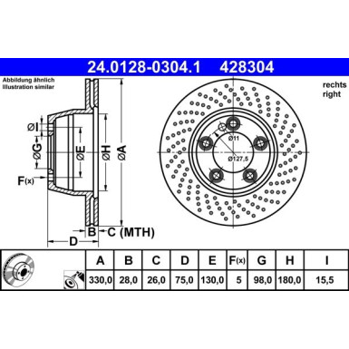 Bremsscheibe 24.0128-0304.1